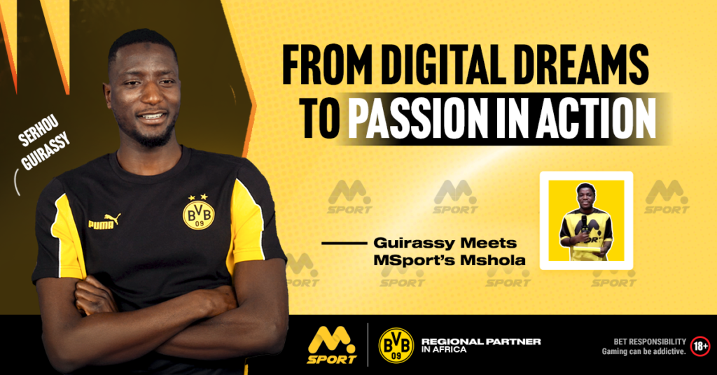 MSport's MShola Meets Serhou Guirassy: From Digital Dreams to Passion In Action