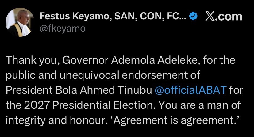 Festus Keyamo Tweet
