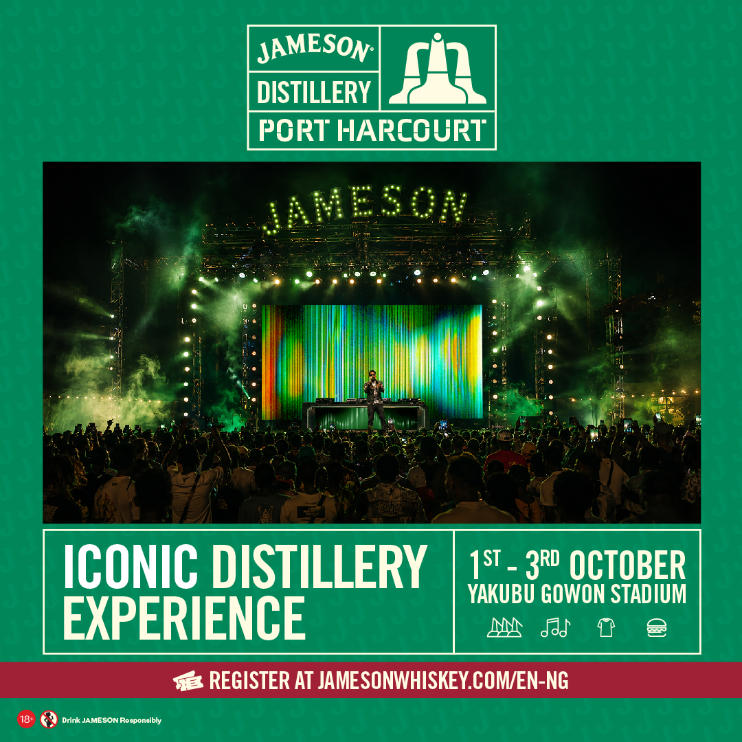 Port Harcourt Takes the Spotlight as Jameson Distillery Arrives This October 